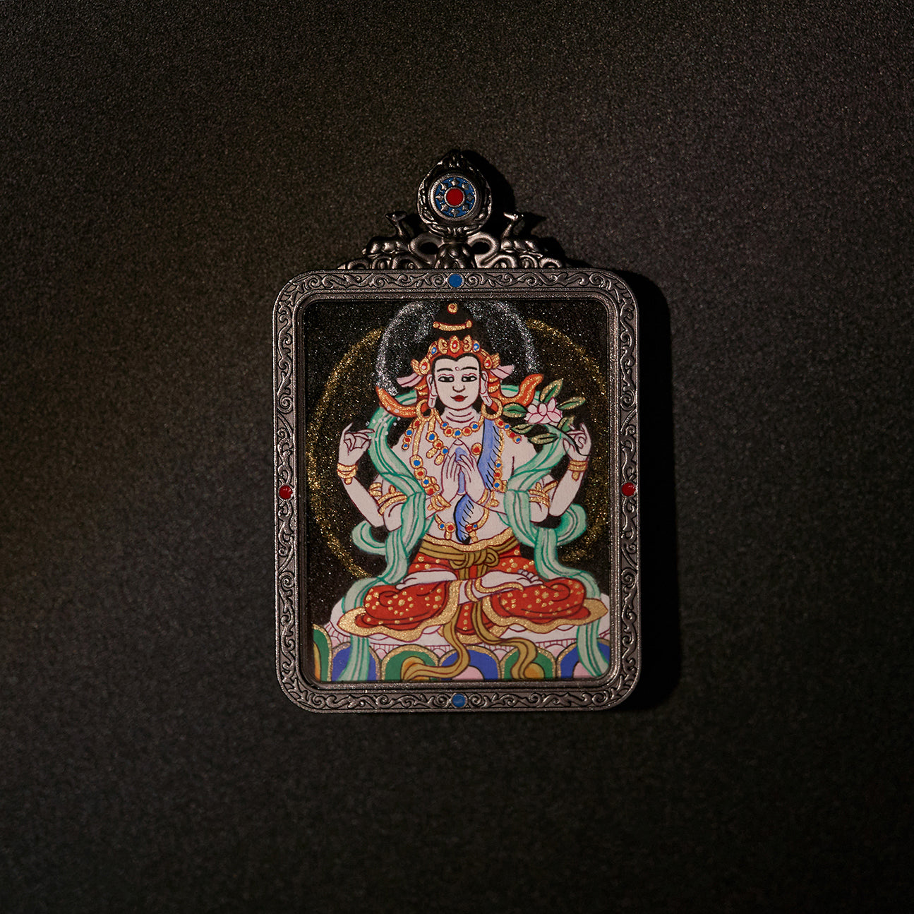 སྤྱན་རས་གཟིགས། • 四臂观音 • Avalokiteshvara (Obsidian Black Edition)
