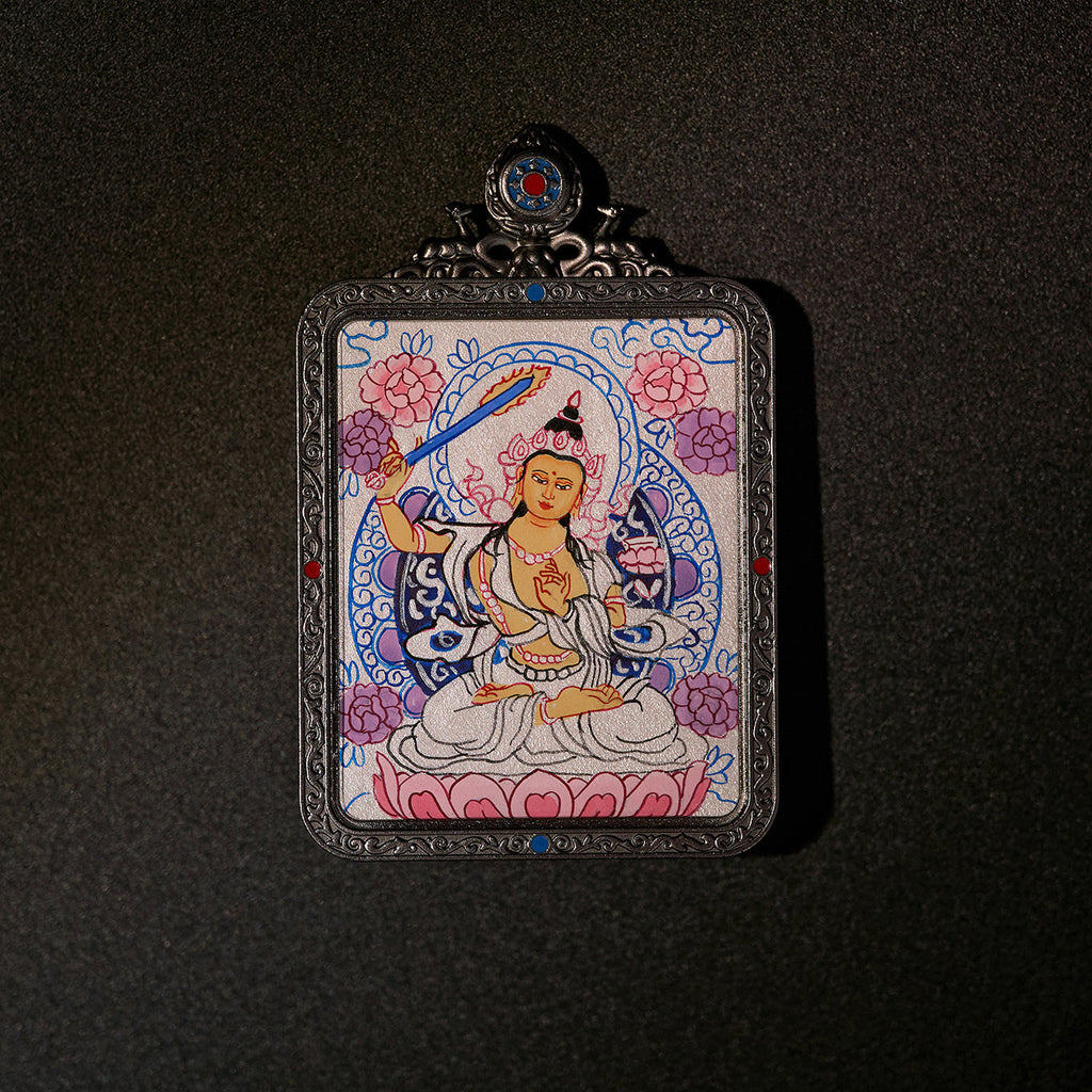 འཇམ་དཔལ་དབྱངས། • 文殊菩萨 • Manjushri (Black Frame Edition)
