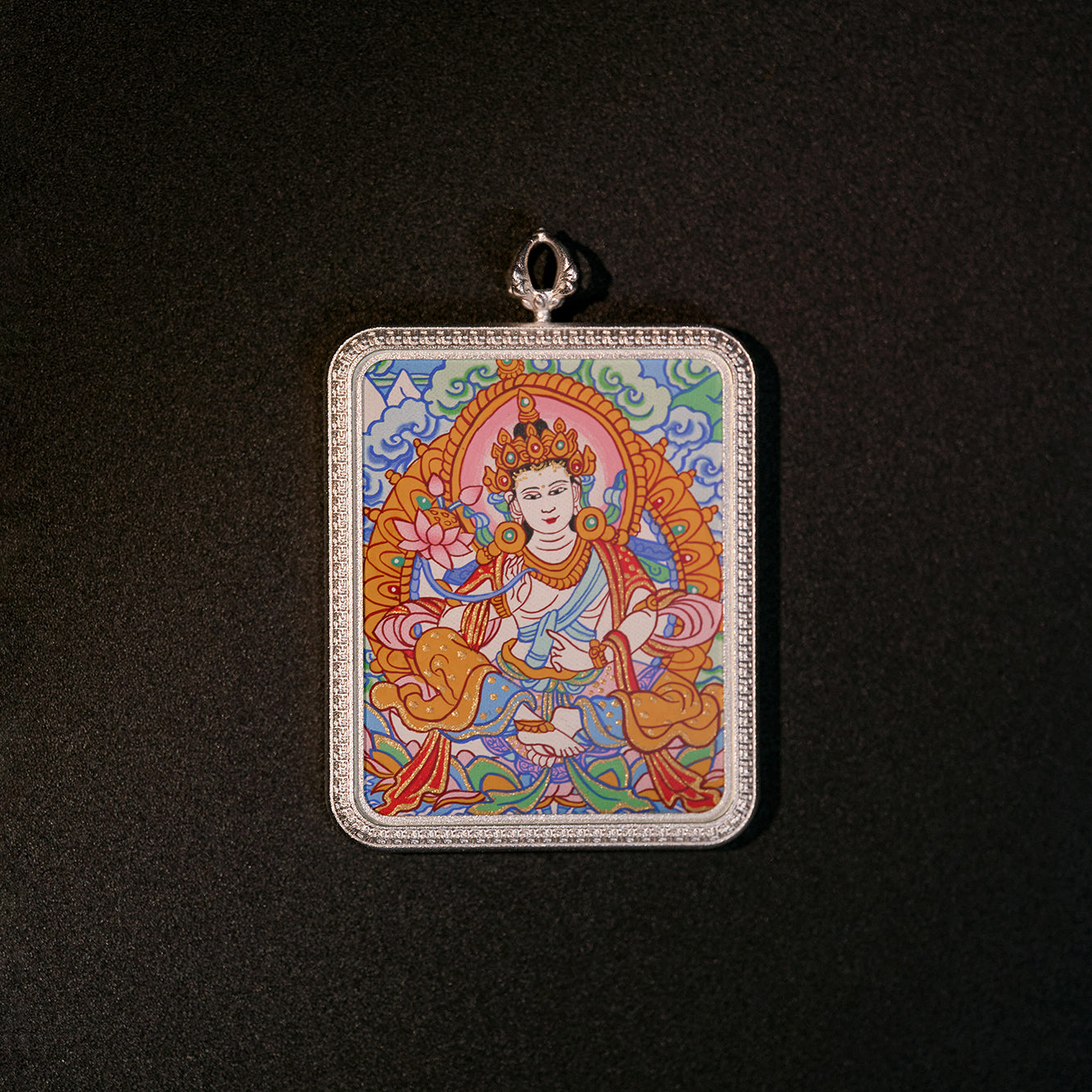 མཐུ་ཆེན་ཐོབ་པ། སྒྲོལ་ལྗང་། • 大势至菩萨 & 绿度母 • Mahasthamaprapta & Green Tara (Double-sided)