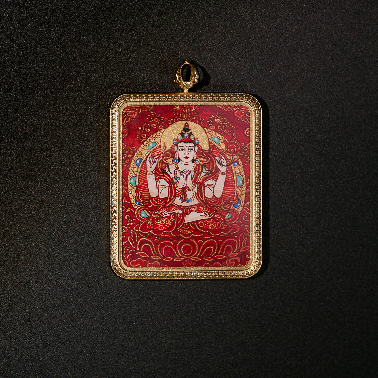 སྤྱན་རས་གཟིགས། ཕྱག་ན་རྡོ་རྗེ། • 四臂观音 & 金刚手坛城 • Avalokiteshvara & Vajrapani Mandala (Double-sided)
