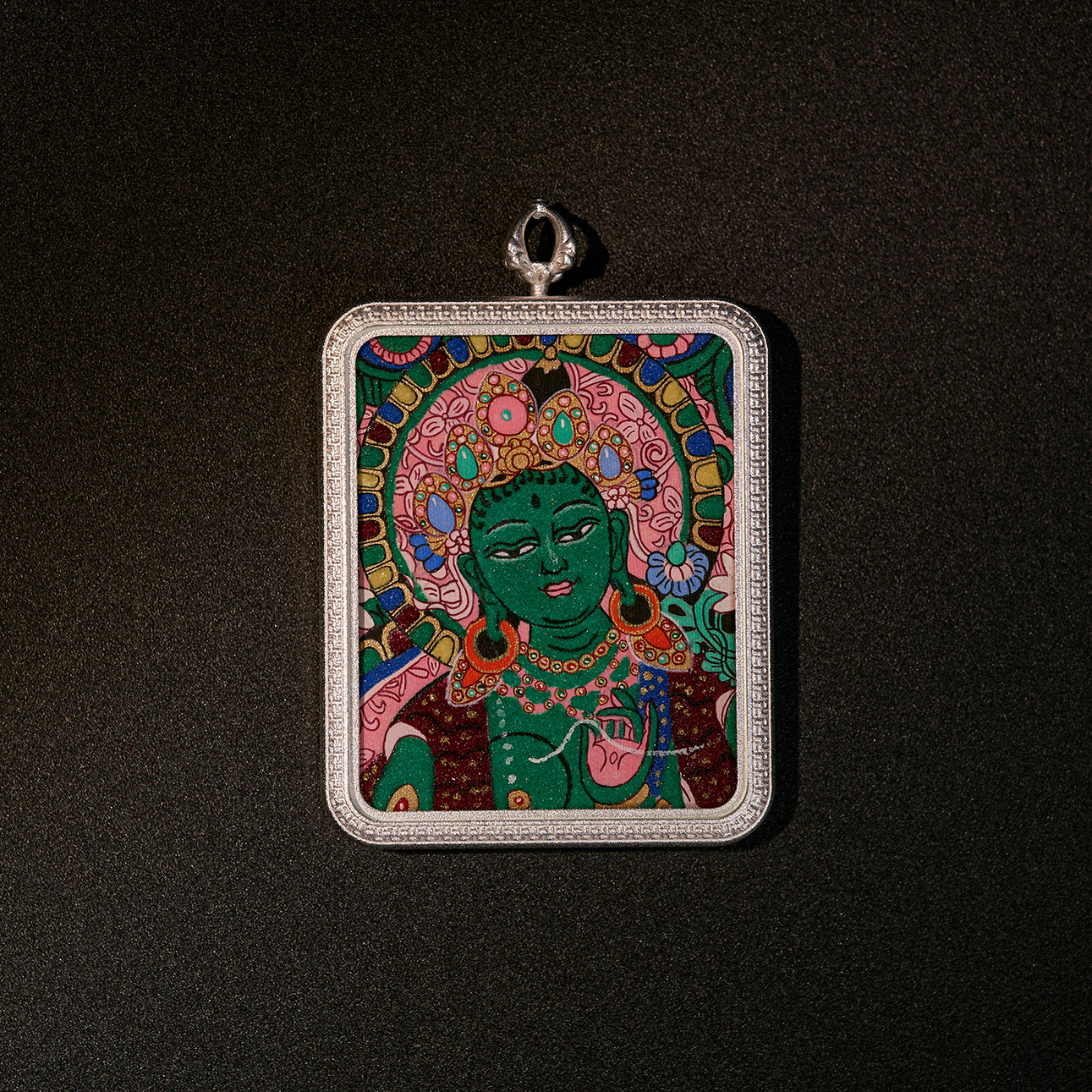 སྒྲོལ་ལྗང་། མཐུ་ཆེན་ཐོབ་པ། • 绿度母 & 大势至菩萨 • Green Tara & Mahasthamaprapta (Double-sided)