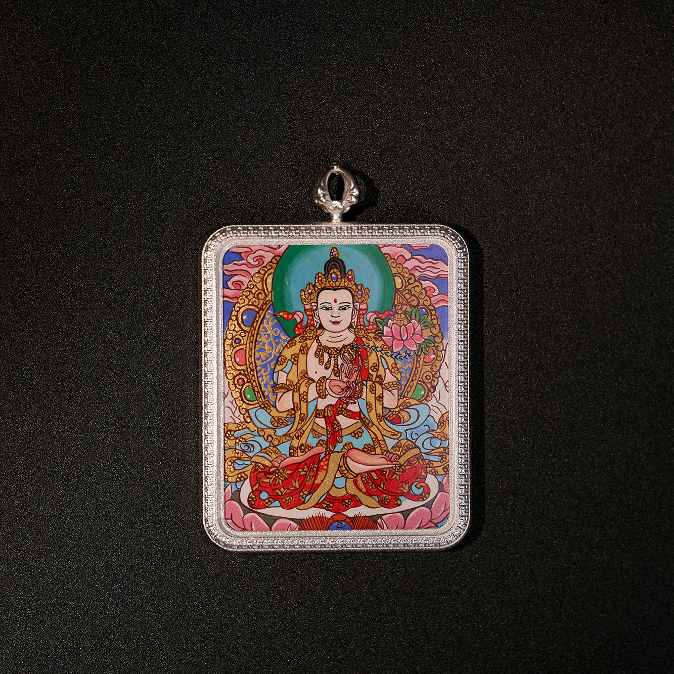 སྒྲོལ་ལྗང་། མཐུ་ཆེན་ཐོབ་པ། • 绿度母 & 大势至菩萨 • Green Tara & Mahasthamaprapta (Double-sided)