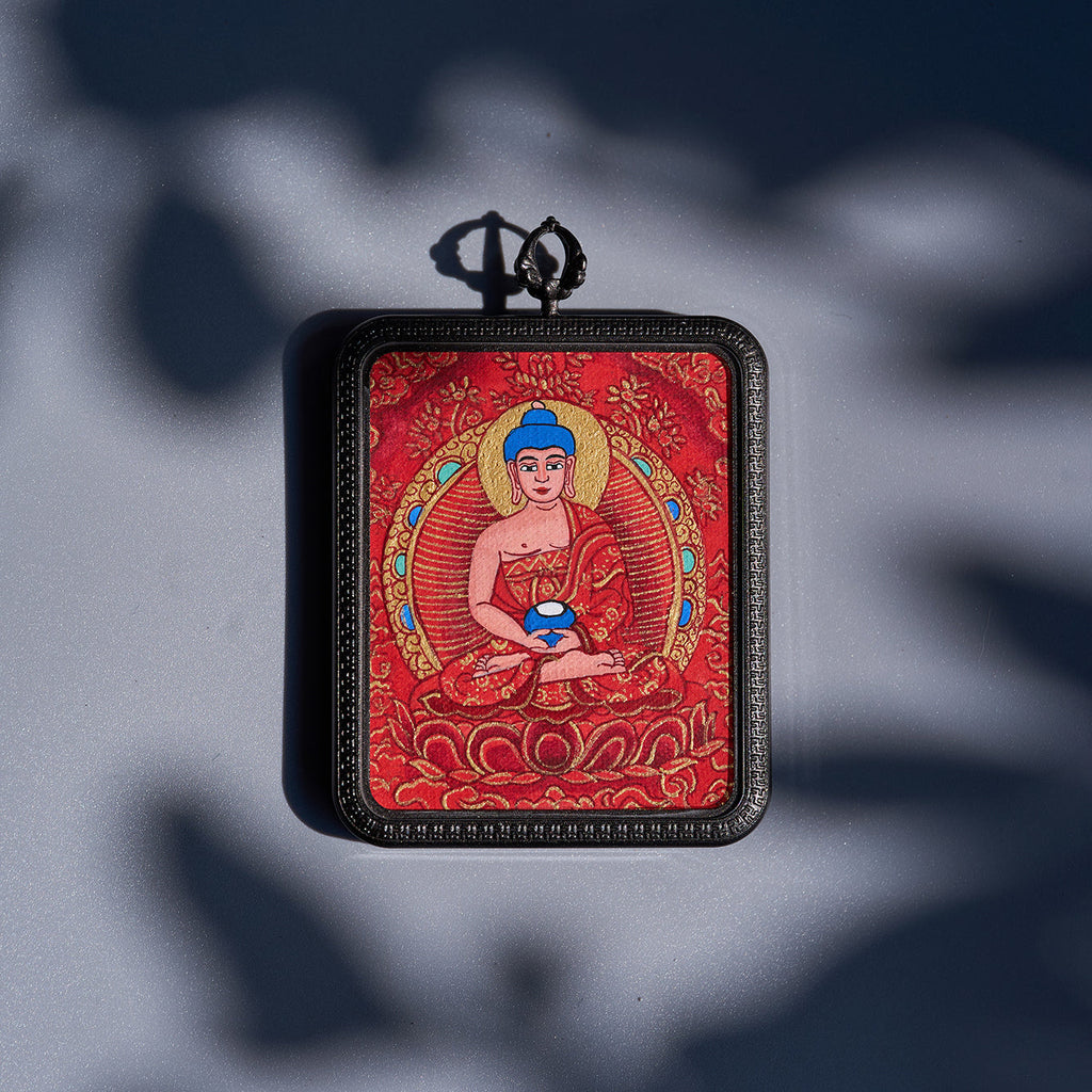 ཛམ་བྷ་ལ། འོད་དཔག་མེད། • 黄财神 & 阿弥陀佛 • Yellow Jambhala & Amitābha