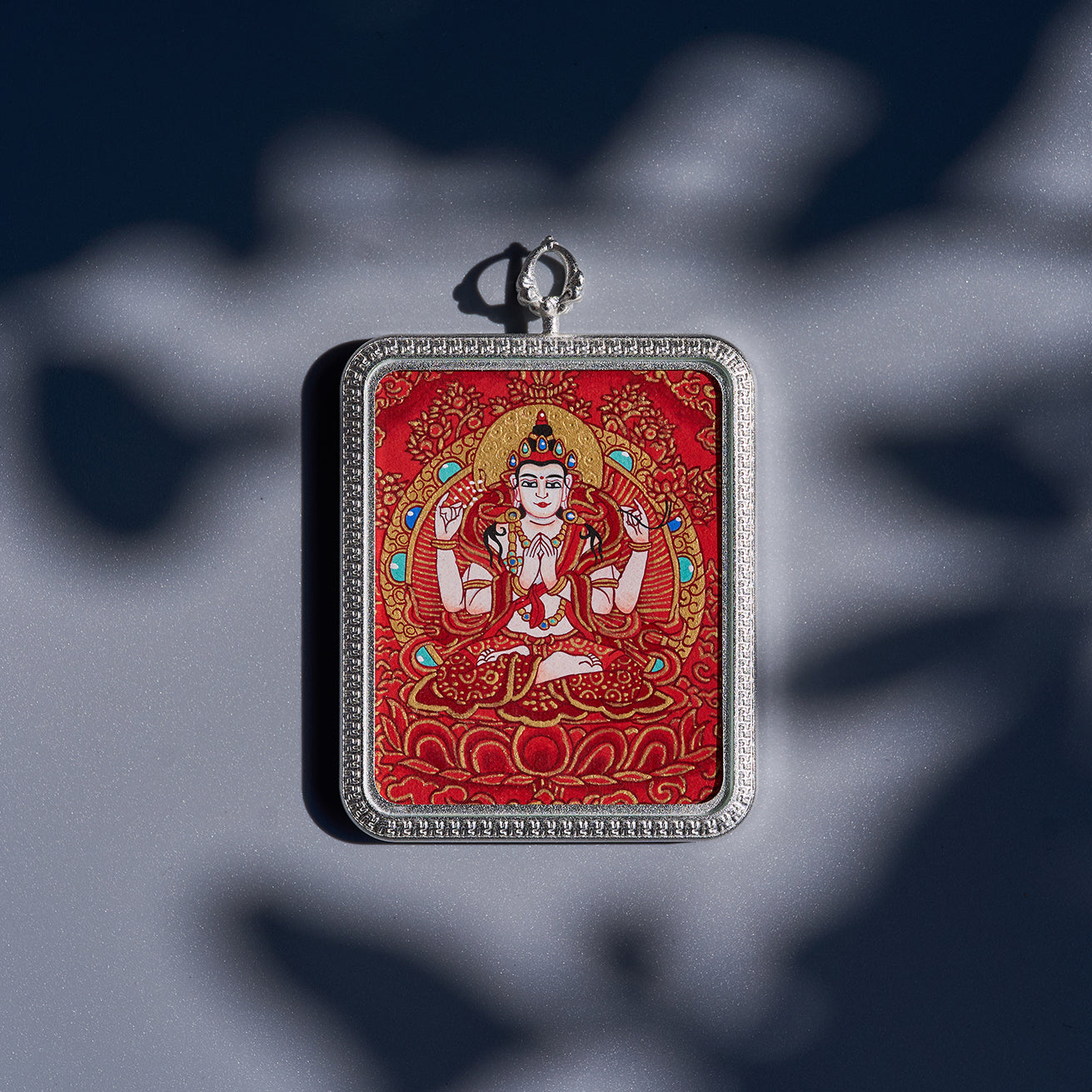 སྤྱན་རས་གཟིགས། • 四臂观音 • Avalokiteshvara (Red Tsal-tang)