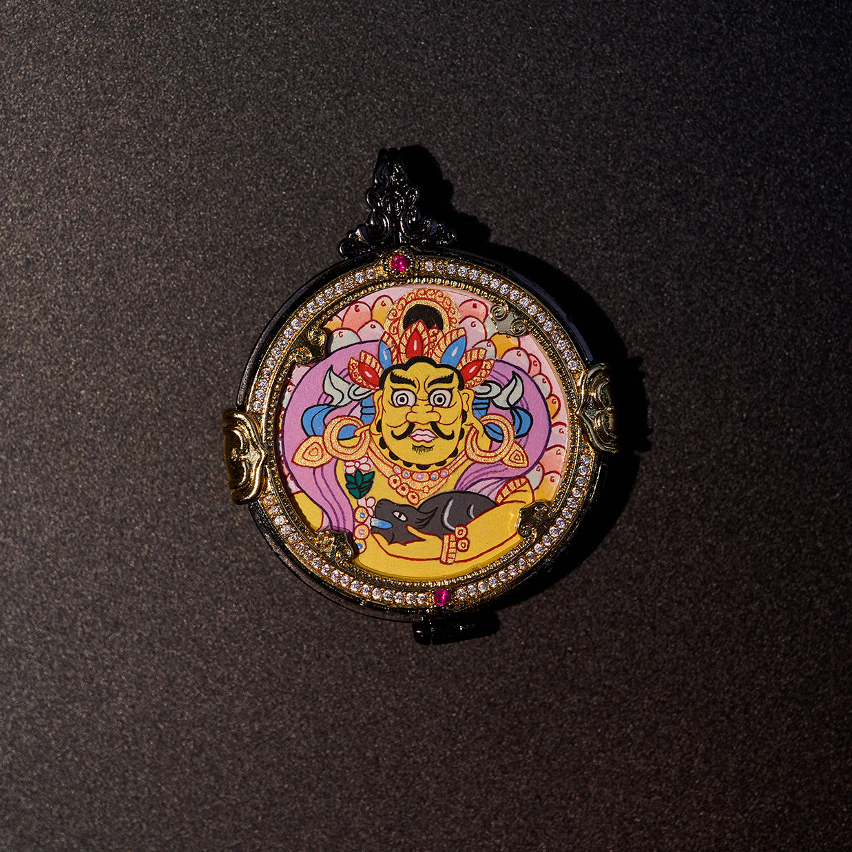 སྤྱན་རས་གཟིགས། ཛམ་བྷ་ལ། • 四臂观音 & 黄财神 • Avalokiteshvara & Yellow Jambhala