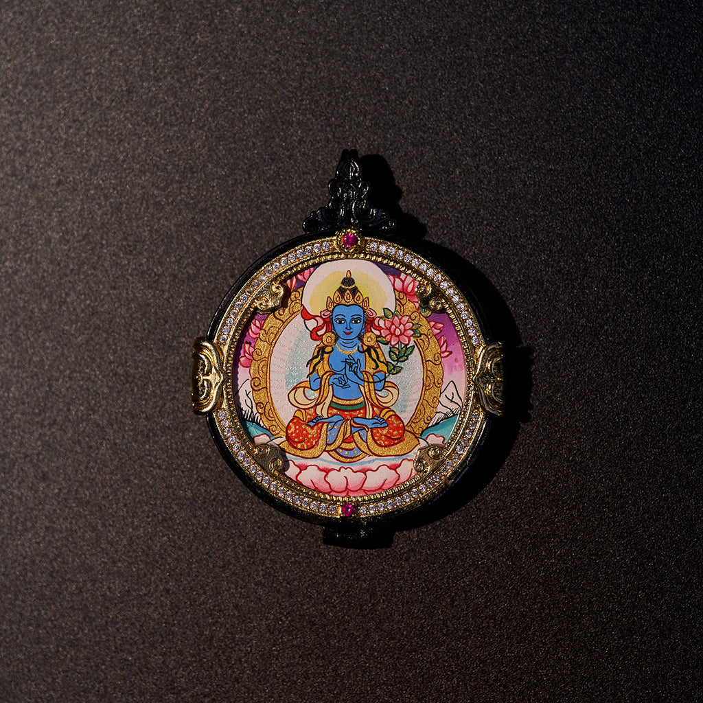 མཐུ་ཆེན་ཐོབ་པ། ཛམ་བྷ་ལ། • 大势至菩萨 & 黄财神 • Mahasthamaprapta & Yellow Jambhala