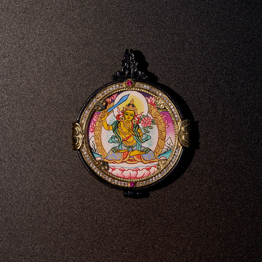 འཇམ་དཔལ་དབྱངས། ཛམ་བྷ་ལ། • 文殊菩萨 & 黄财神 • Manjushri & Yellow Jambhala