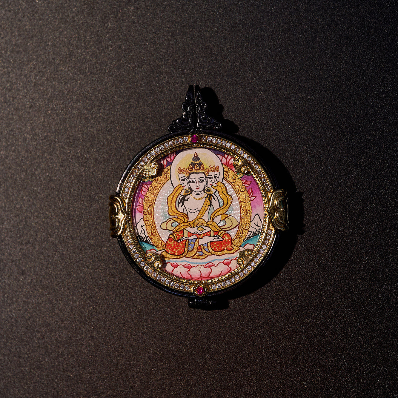 རྣམ་པར་སྣང་མཛད། ཛམ་བྷ་ལ། • 大日如来 & 黄财神 • Mahavairocana & Yellow Jambhala
